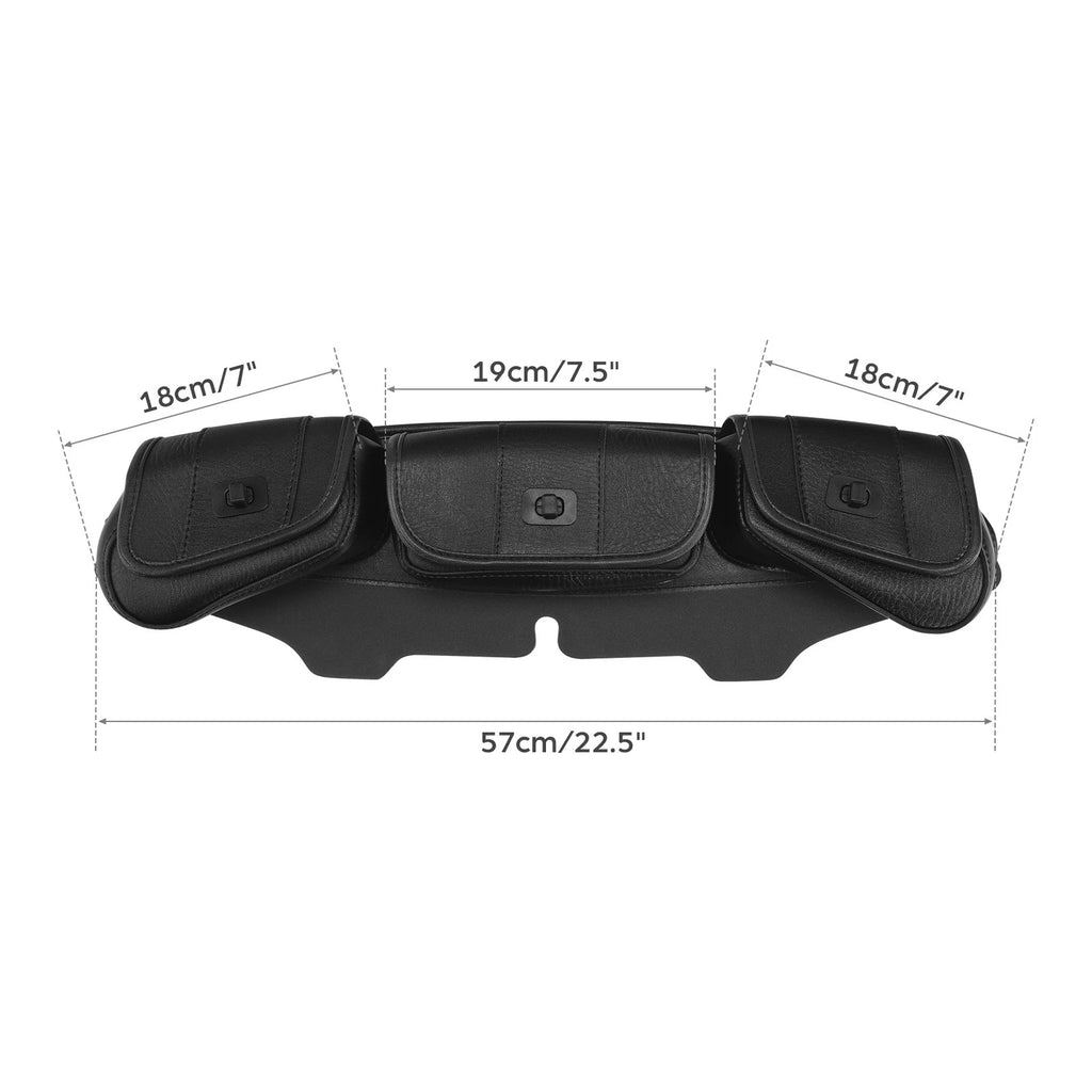 3 Pouch Pocket Fairing Bag for Harley Electra Glide (1996–Present)