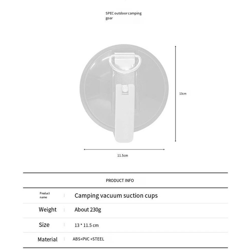 Camping Vacuum Suction Cup for Heavy Objects