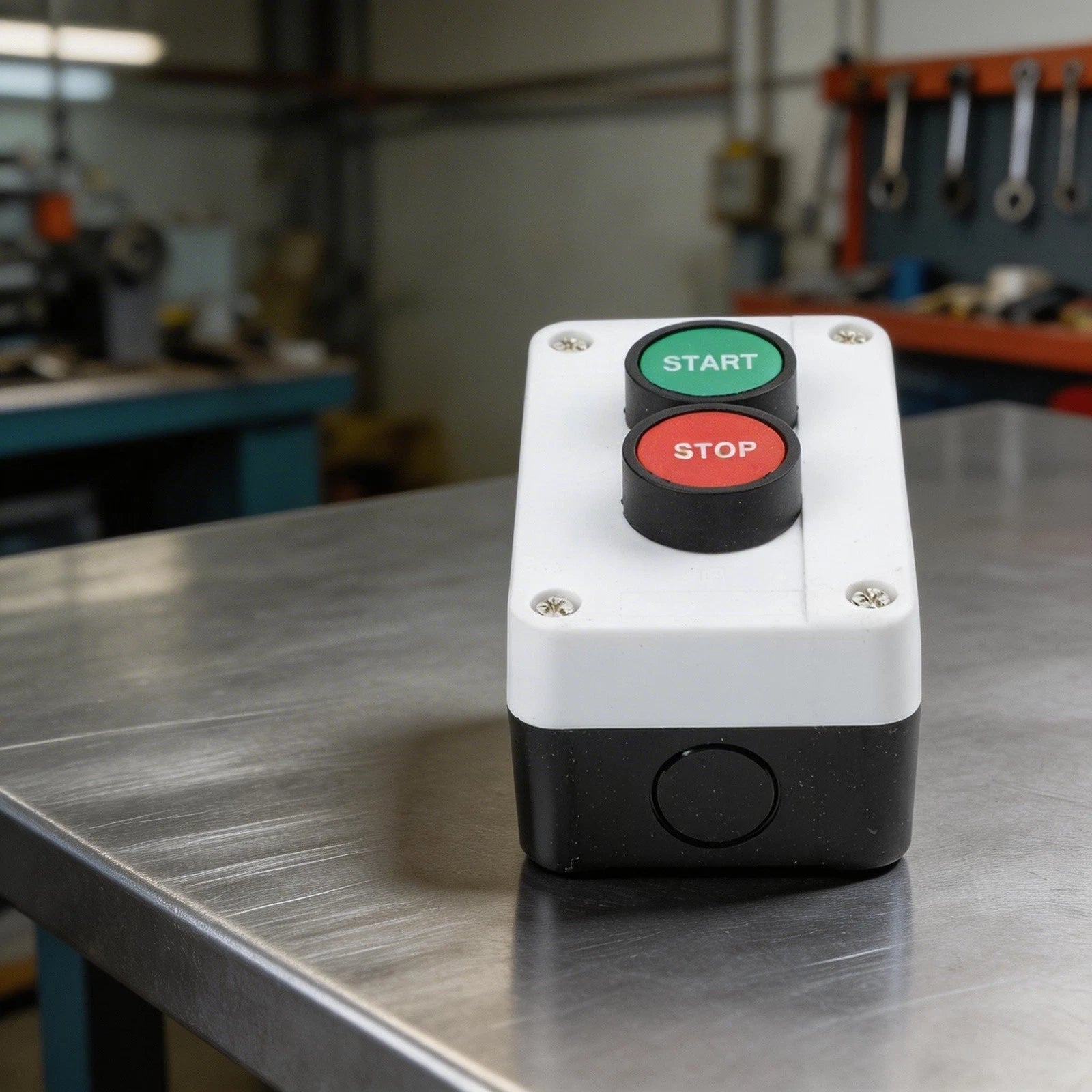 Start Stop Button Switch with IP65 Rubber Seal for Industrial Use