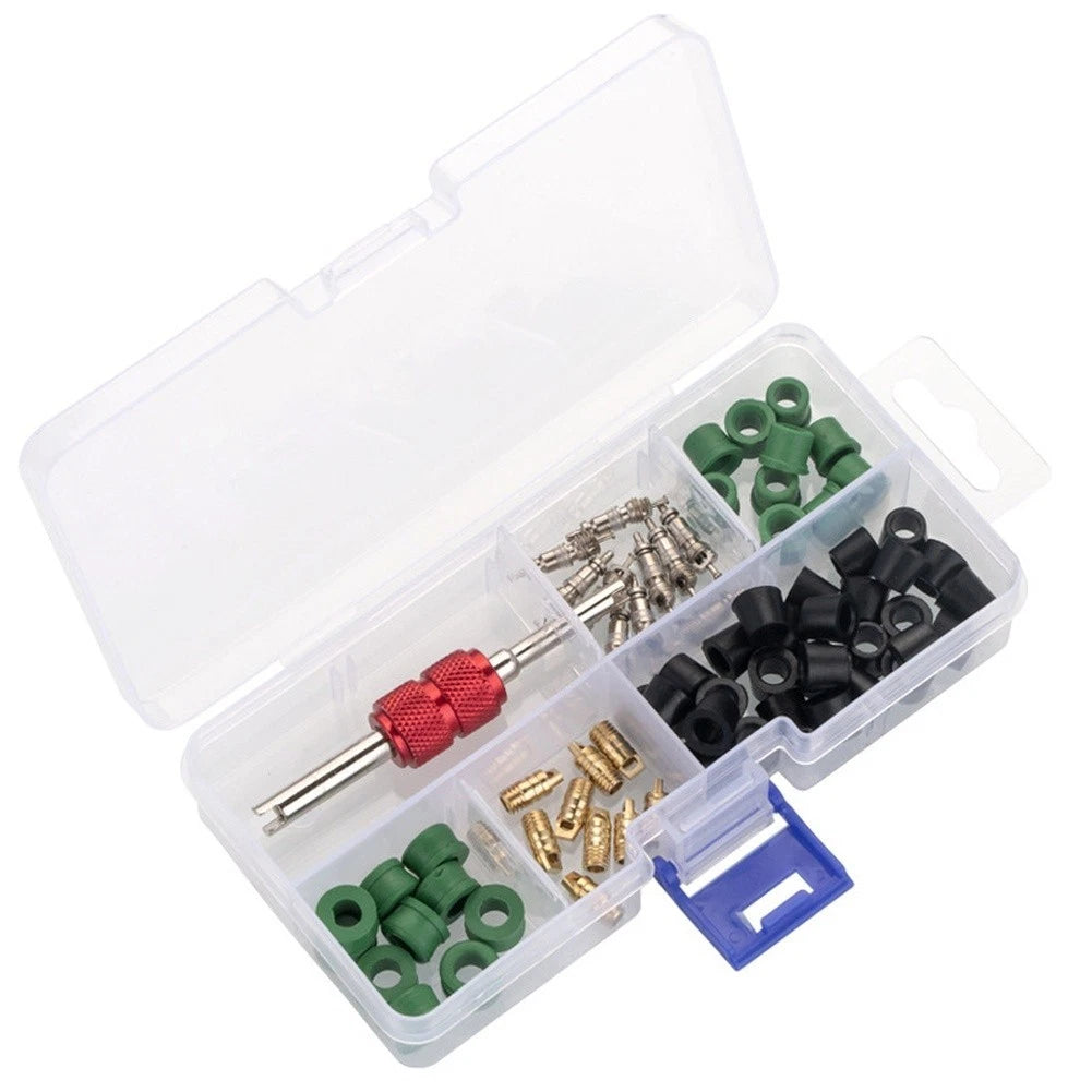 71PCS AC Valve Core Removal Tool Kit for Universal Use (All Models)
