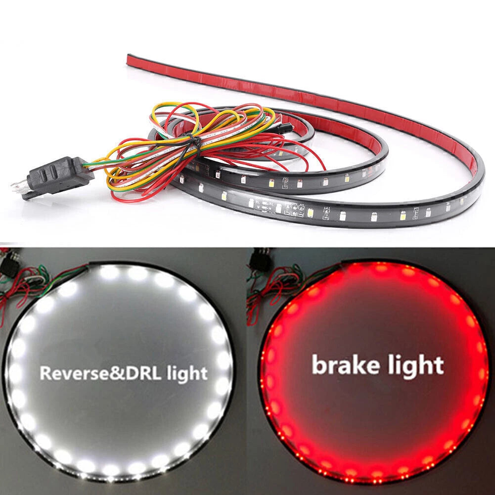 5-Function 60" 5W 90 LED Tailgate Brake Signal Light Strip for Universal Vehicles