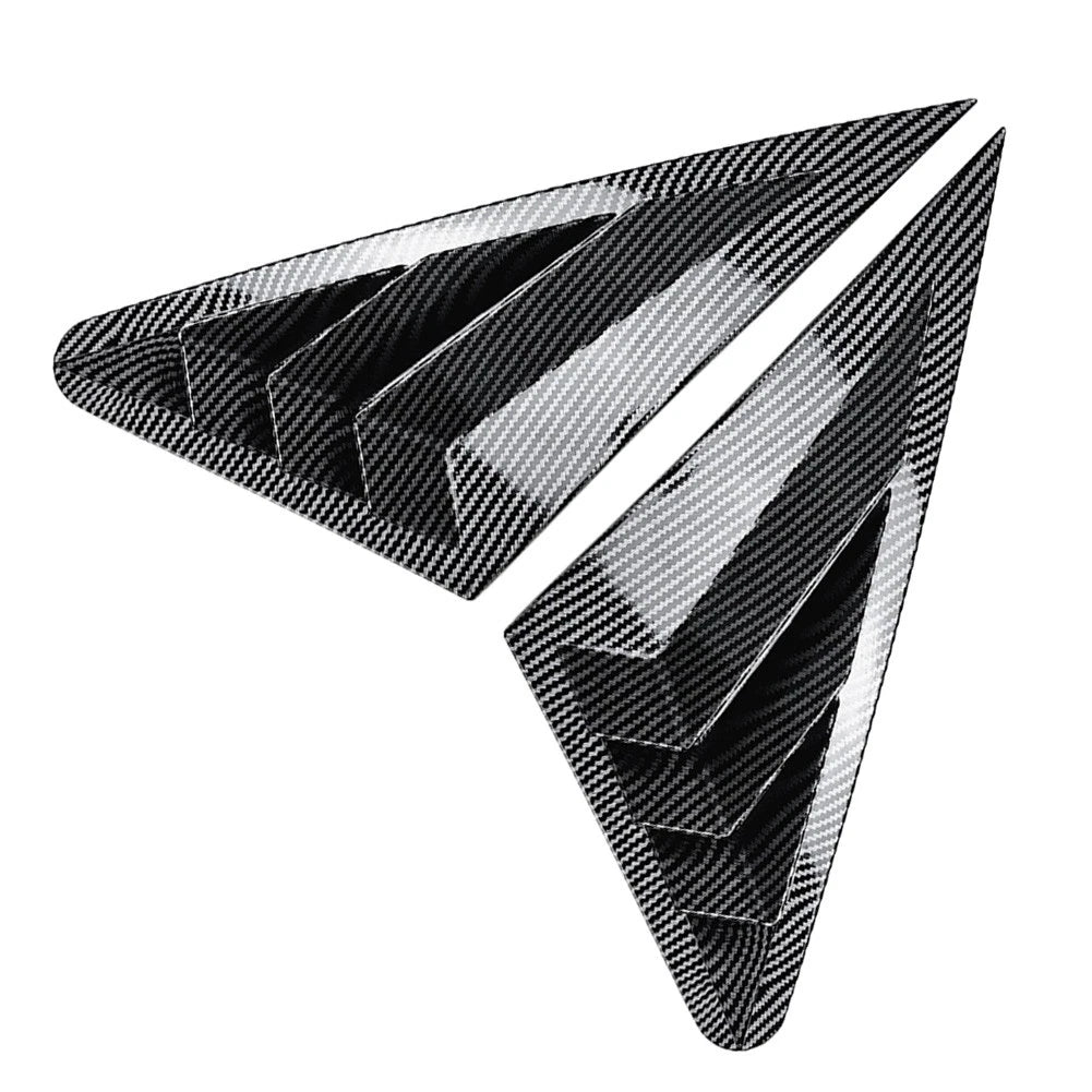 Carbon Look Rear Window Louver Shutter Cover for Audi A3 S3 RS3 (2014–2020)