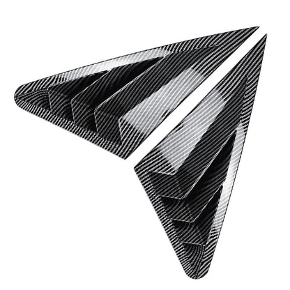 Carbon Look Rear Window Louver Shutter Cover for Audi A3 S3 RS3 (2014–2020)