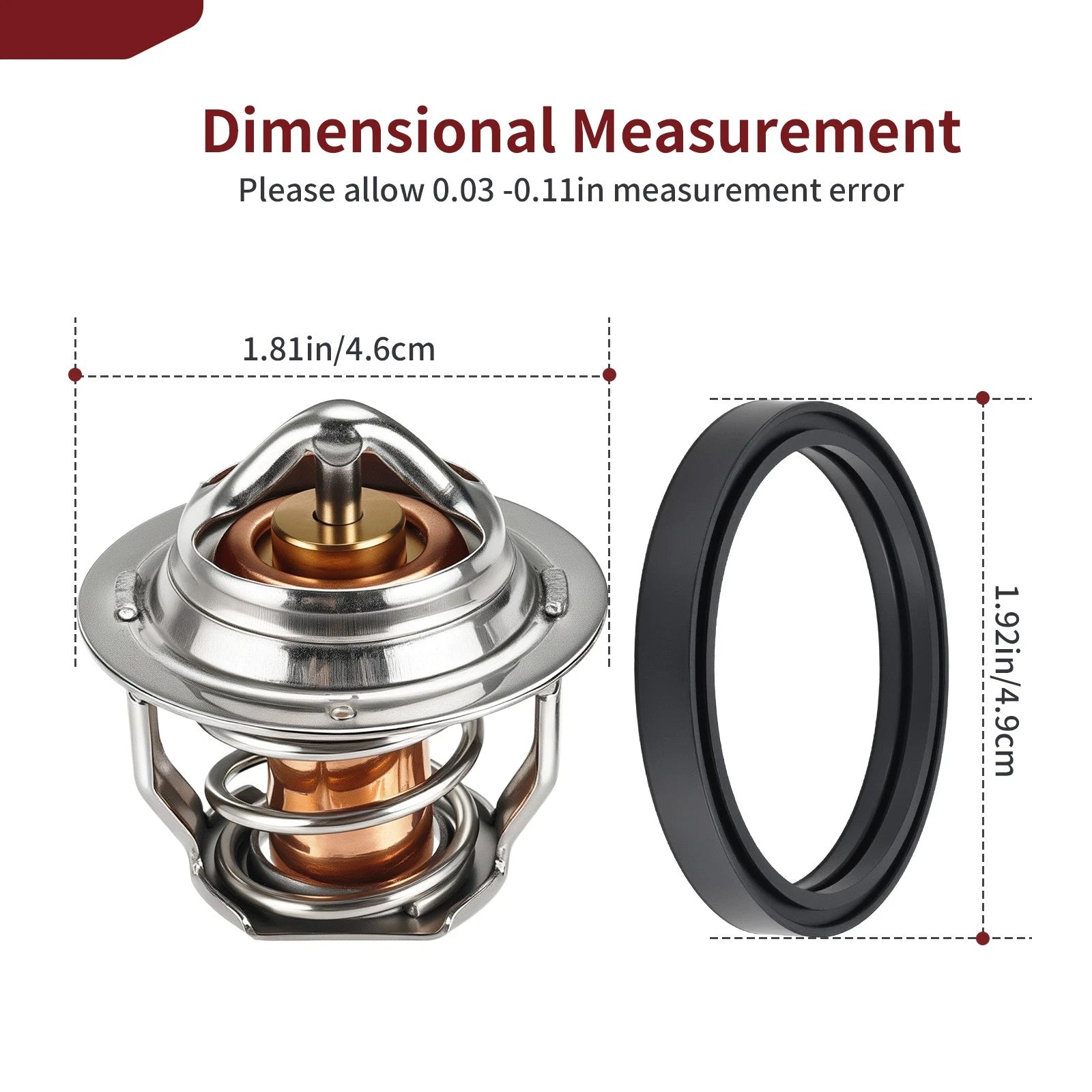 Thermostat w/ O-Ring 7052496 for Polaris Ranger Crew 1000 (2017–2025)