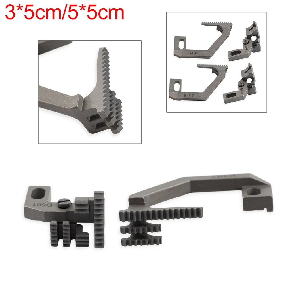 Feed Dog H497 D581 For SIRUBA 757-516M2 5 Thread Overlock Sewing Machines 1 Set