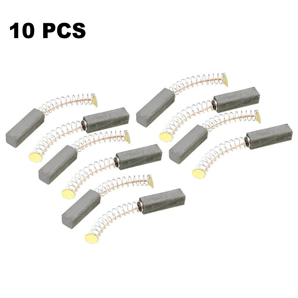 Carbon Brushes for Electric Motors (20x6x6mm, Spring Length 30mm)
