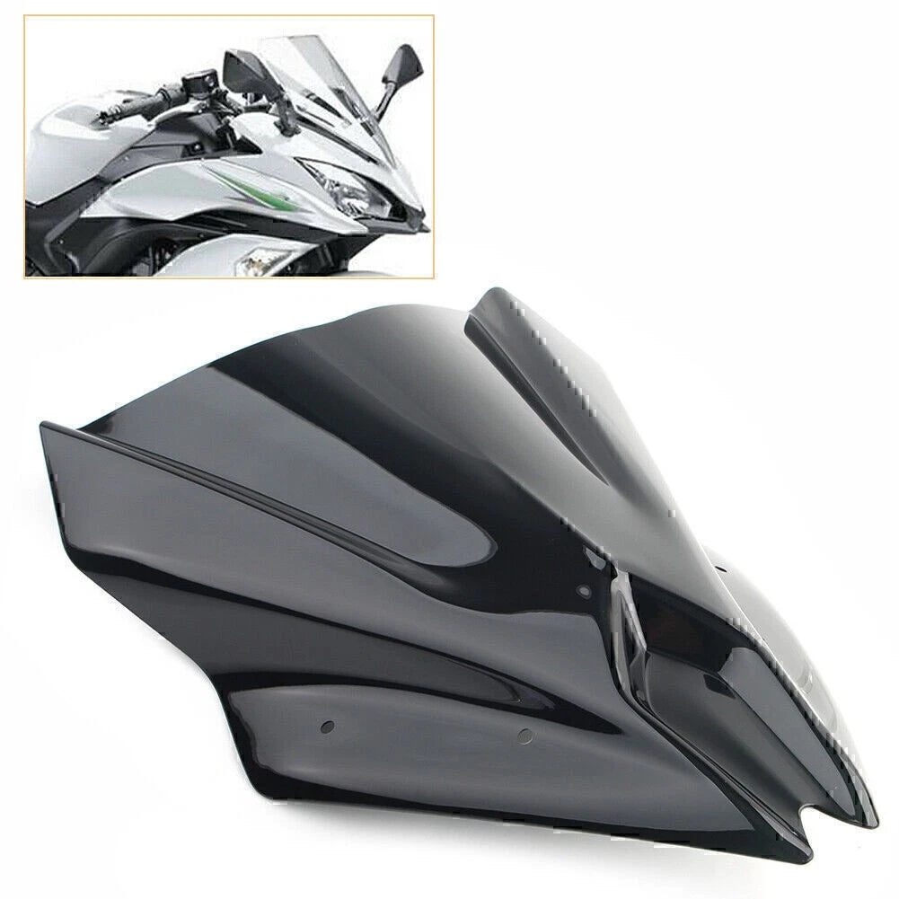 ABS Black Windscreen Windshield Deflector For Kawasaki Ninja 650 2017-2019 18