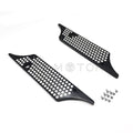 Black Billet Saddlebag Latch Cover for Harley Touring Models (1993–2013)