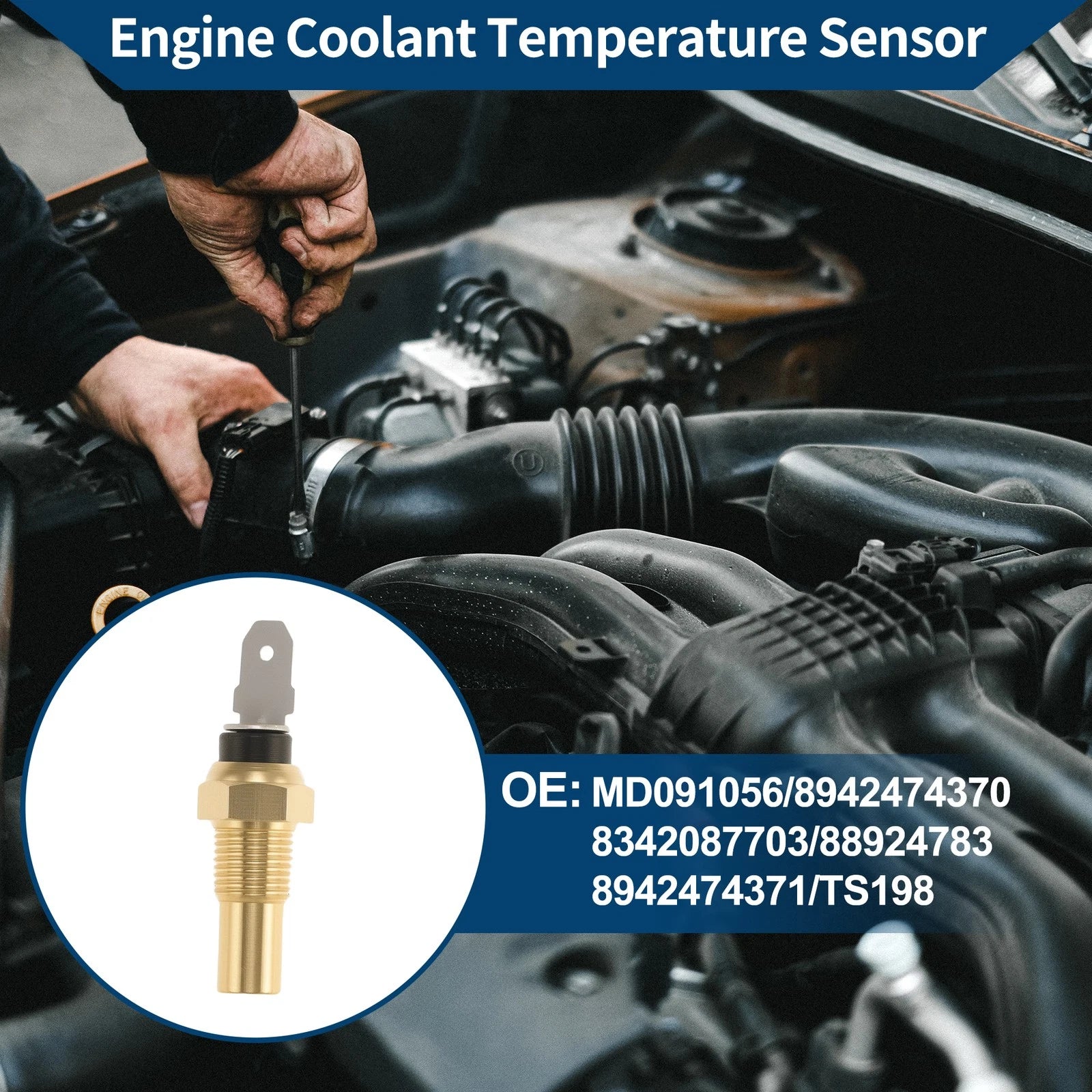 Engine Coolant Temperature Sensor MD091056 for Mitsubishi Lancer (2002–2007)