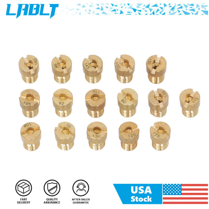 16pcs Carburetor Main Jet Kit for PWK OKO CVK (90–150)