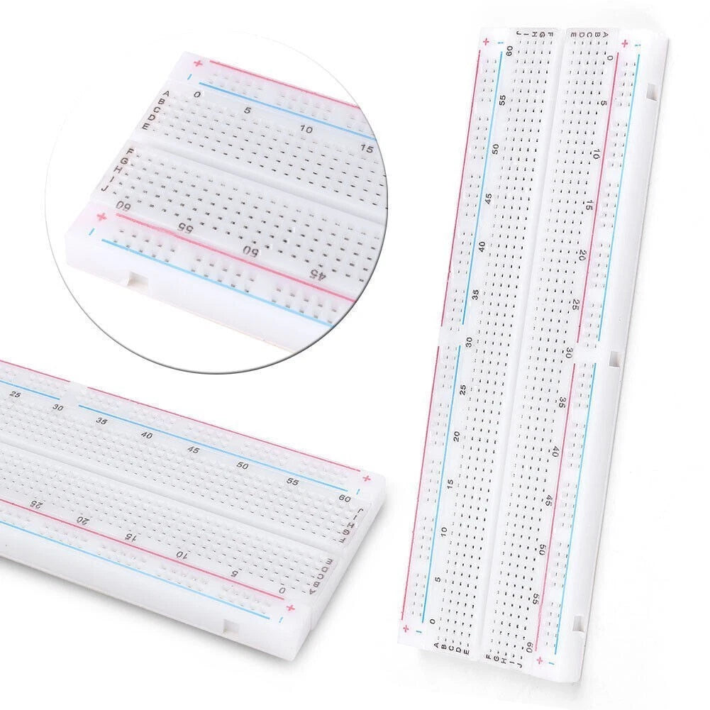 Breadboard 830 Point Solderless PCB for DIY Projects (MB-102, MB102)