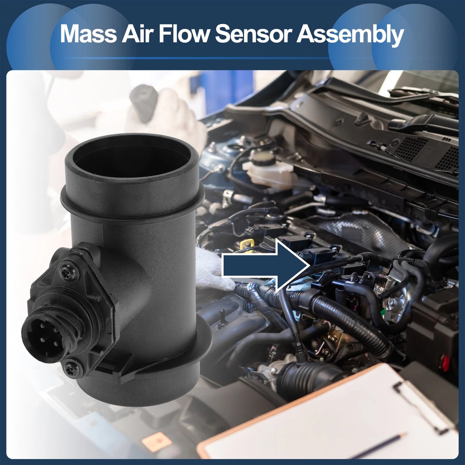 Mass Air Flow Sensor Assembly for BMW 3 Series E36 318i (1995–1998)