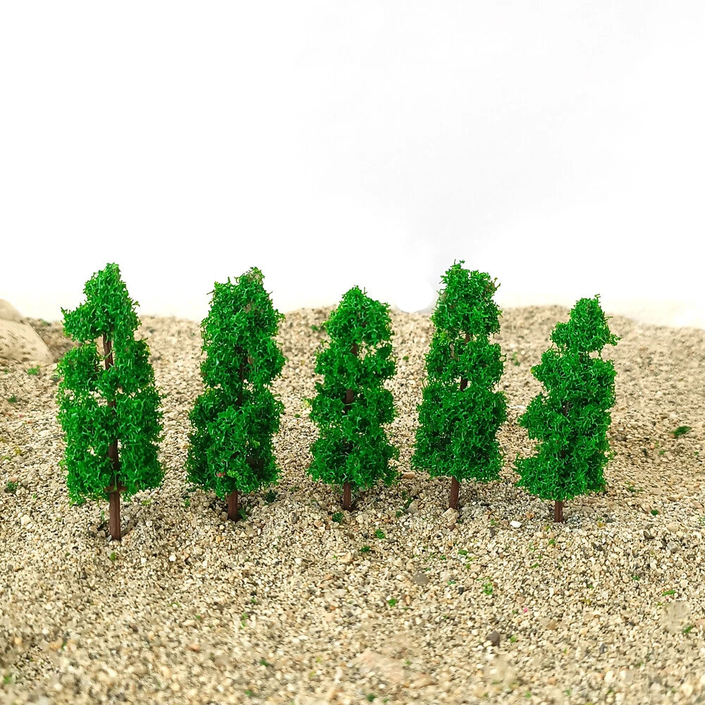 20Pcs 6cm Model Trees for HO Scale Train Diorama Scenery