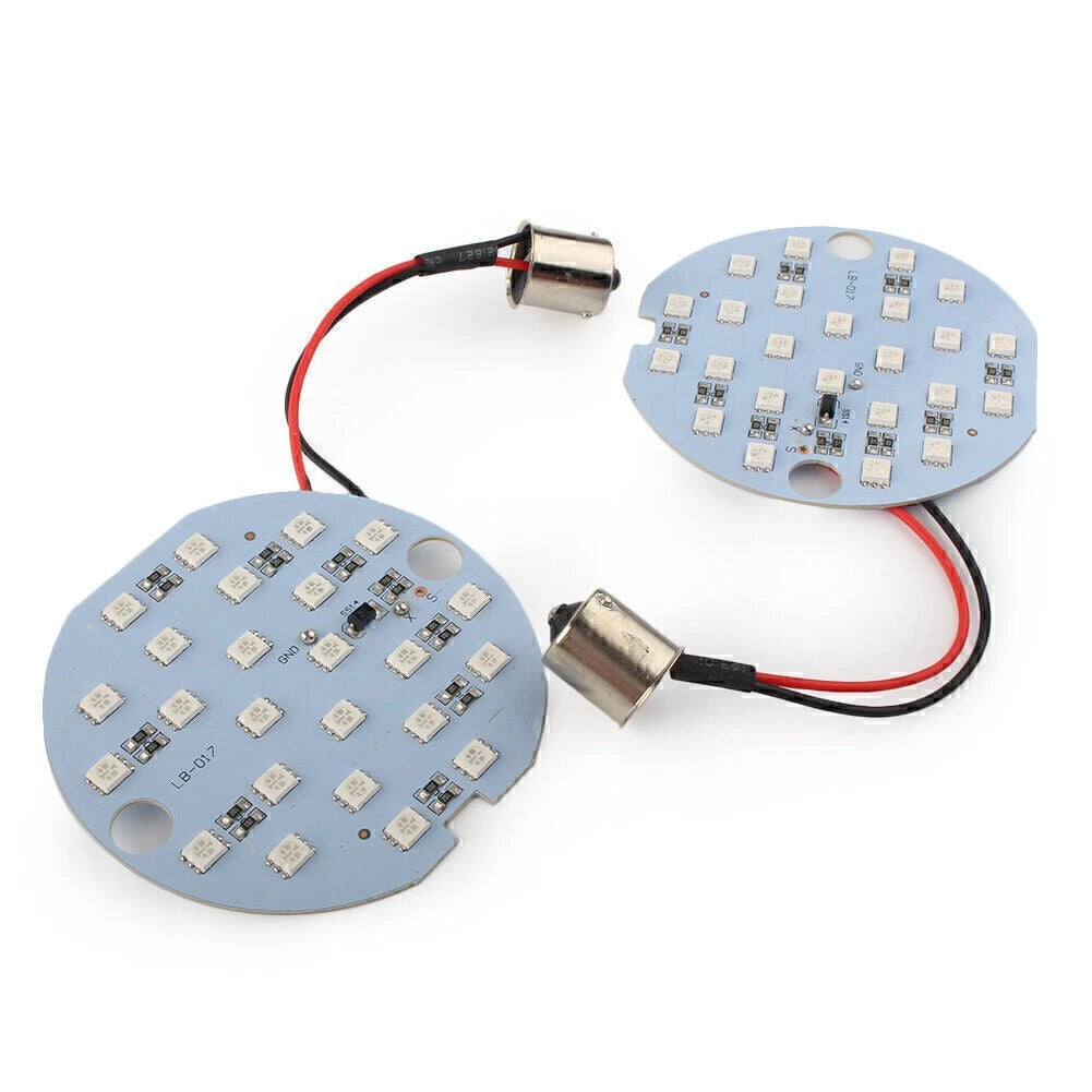 2X LED Turn Signal/Daytime Running Panel Light for Harley (1156 BA15d)