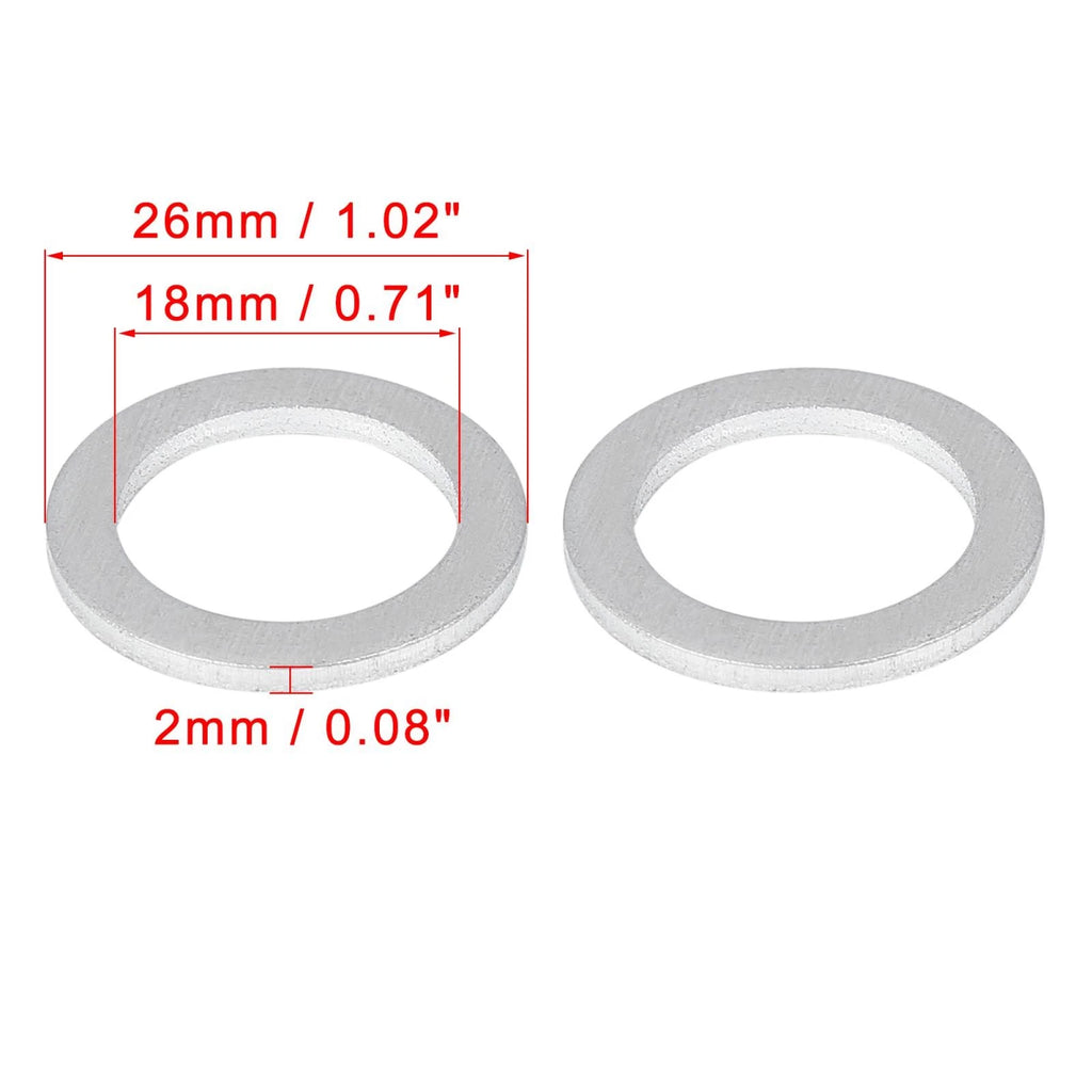 Oil Drain Plug Gaskets Replacement 12pc for Honda (2008–2023)