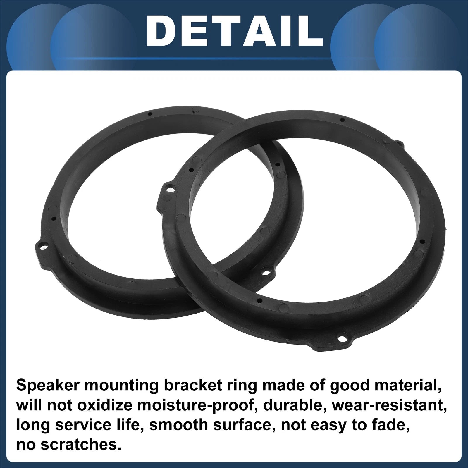 2X Speaker Spacer Ring Adapter for Ford Transit Custom