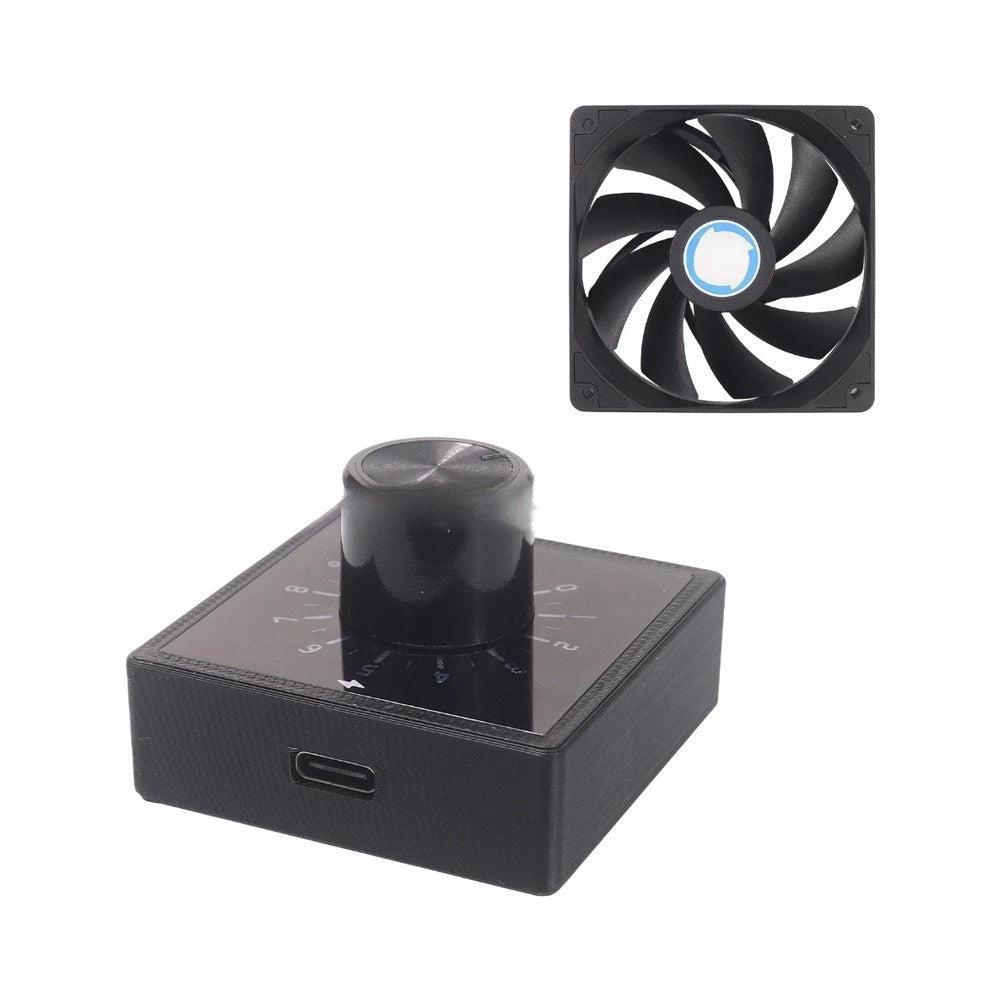 4-Pin PWM Fan Controller for Computer Case Cooling DC & Type-C Input