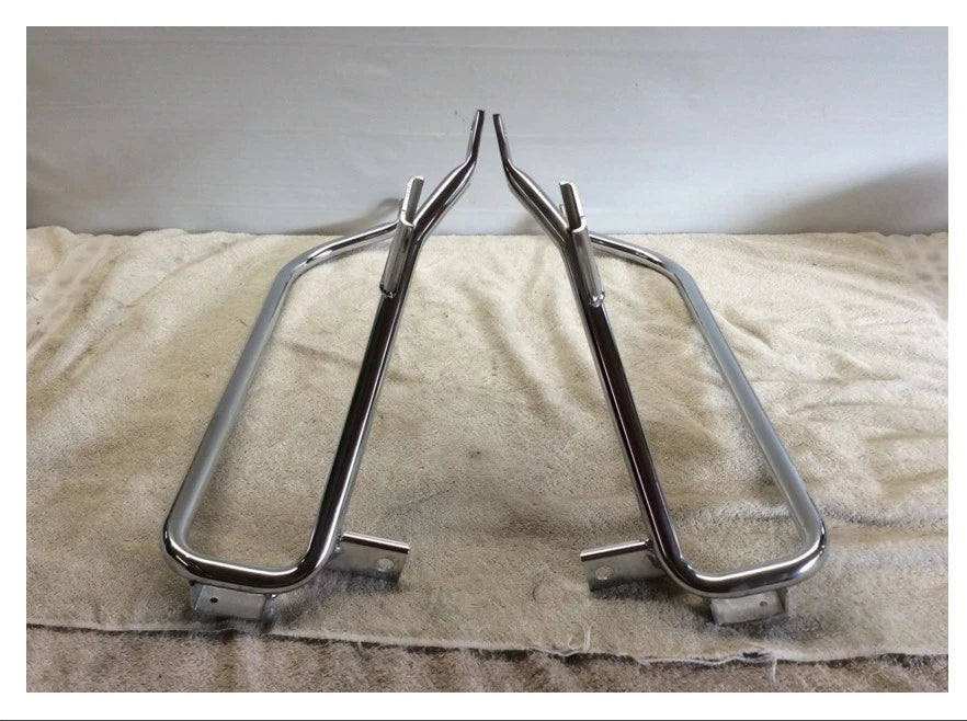 Chrome Saddlebag Support Bracket for Harley Touring Road King Electra Glide (2009–2013)