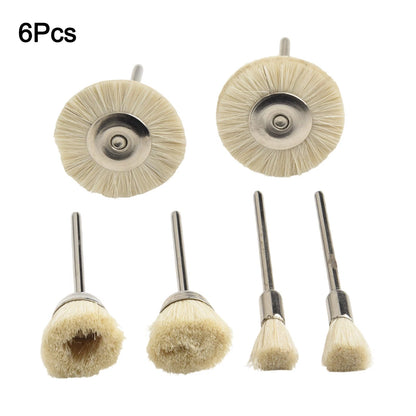 Cleaning Brushes Set of 4 Rust Steel Wool Cup 15-25mm 2.35mm