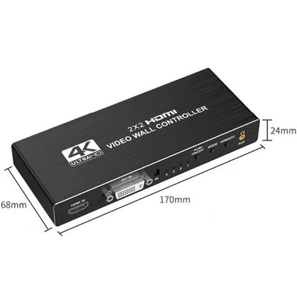 HDMI DVI Multi Video Controller Processor Splicer (1X2, 1X4, 1X3, 2X1, 3X1, 4X1, 2X2)