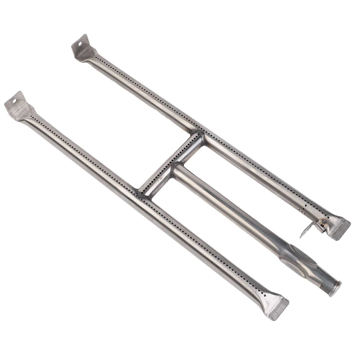 U Shaped Burner for Grill (Adjustable Gas Inlets, Concentrated Heat Design)