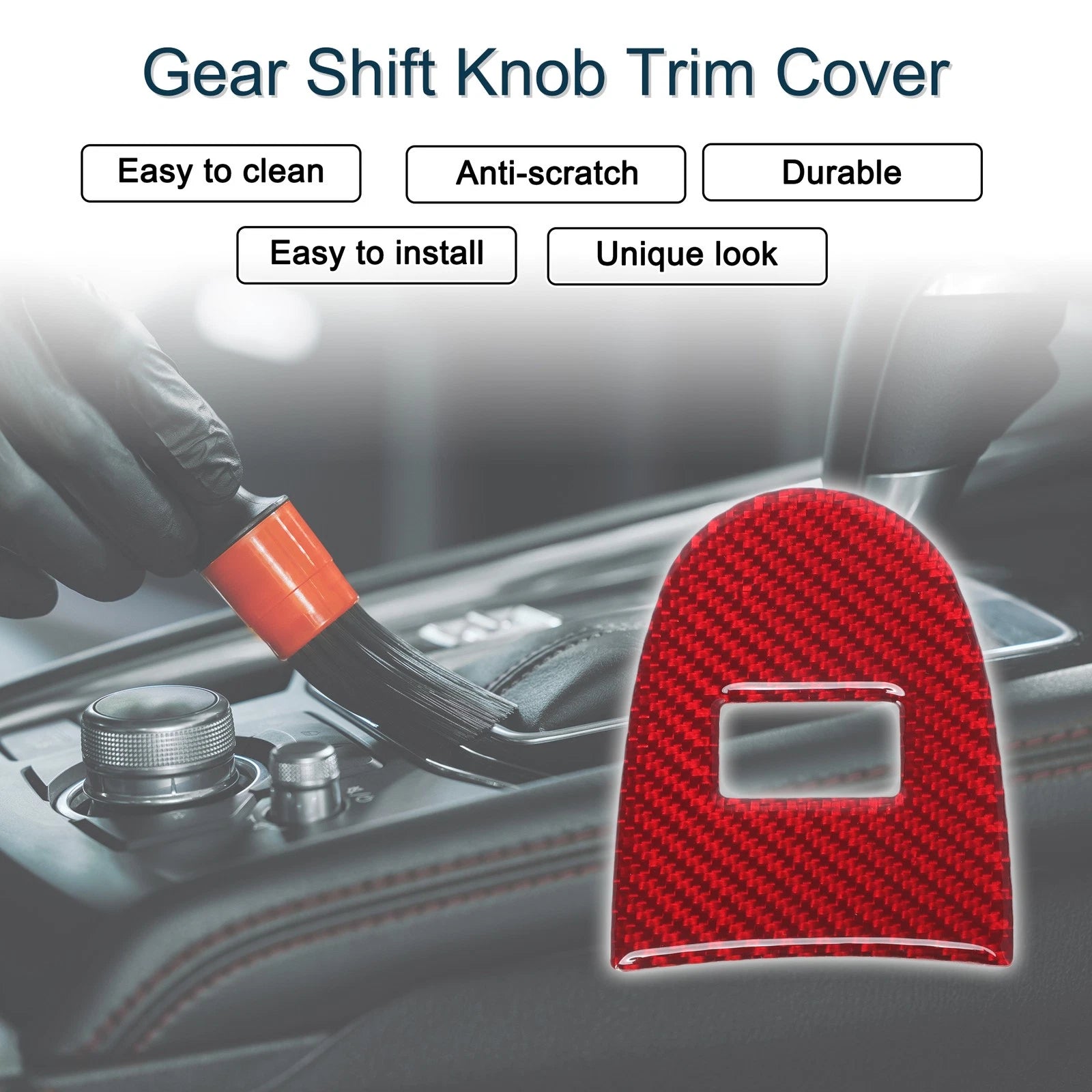 Gear Shift Knob Cover Replacement for Chevrolet Corvette C6 Z06 (2005–2013)