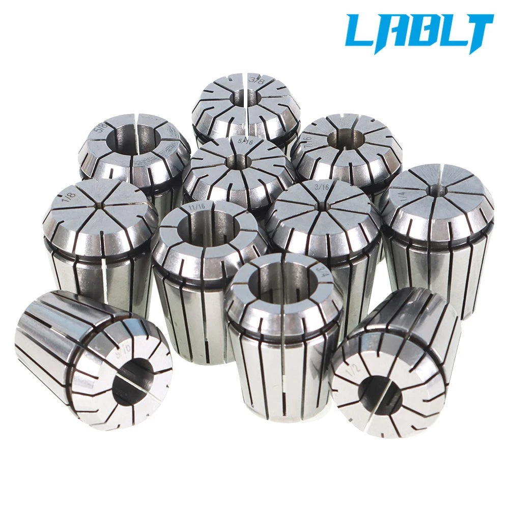 11Pcs ER32 Collet Set with Shank for CNC Machine (LABLT MT3)