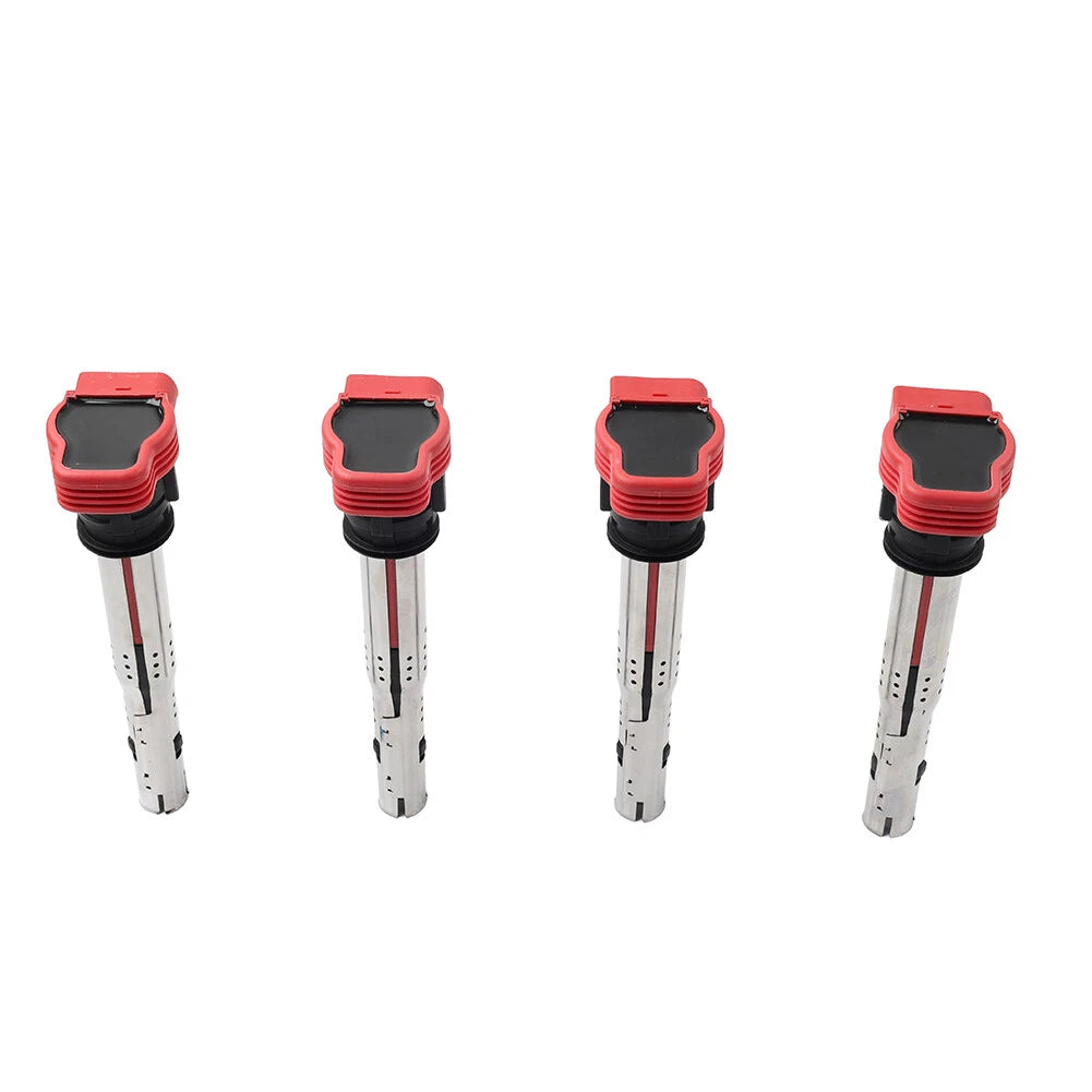 Set of 4 Ignition Coils UF529 for Audi A3 A4 A5 Q5 TT, VW Beetle Golf Jetta Passat