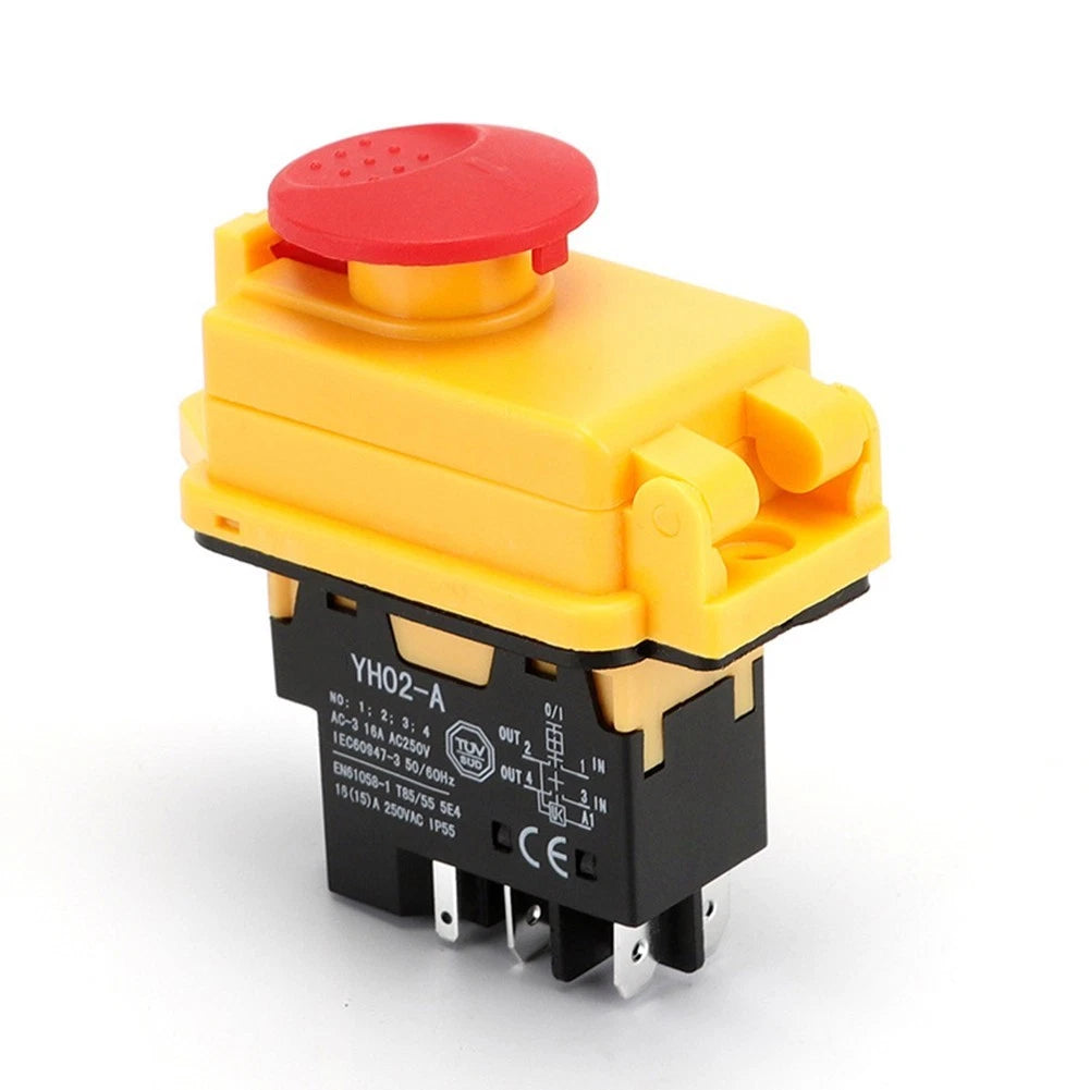 Electromagnetic Switch 5 Pin 250VAC 18A for Industrial Safety Stop