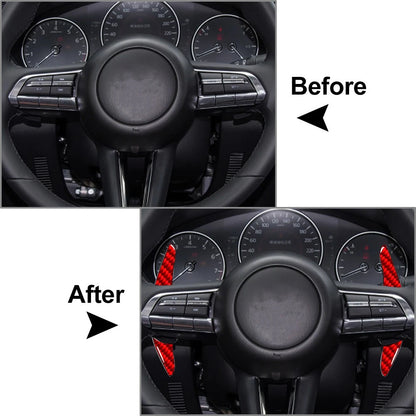 Red Steering Wheel Shift Paddle for Mazda 3 Sedan Hatchback (2014–2023)