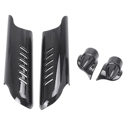 2X Fork Lower Leg Deflector Shield Cover for Harley Touring Road King Classic (2008–2013)
