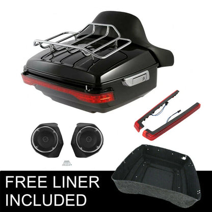LED Trunk Rack Pad Speakers for Harley Street Glide (2014–2026) 25