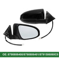 Right Door Mirror Replacement for Toyota Camry Manual Folding Gloss Black (2012–2017)