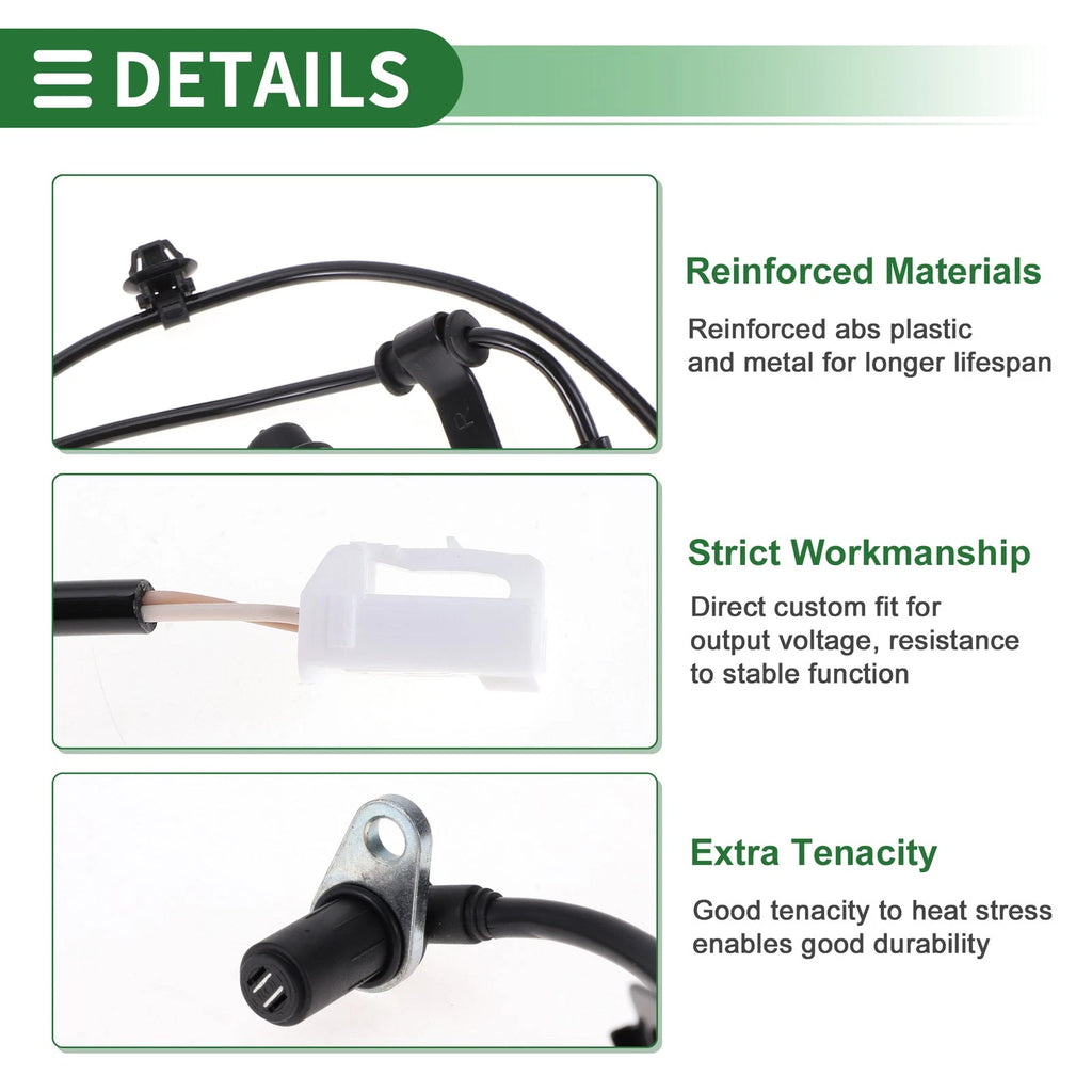 ABS Wheel Speed Sensor Replacement for Mitsubishi Galant Rear (2000–2013)