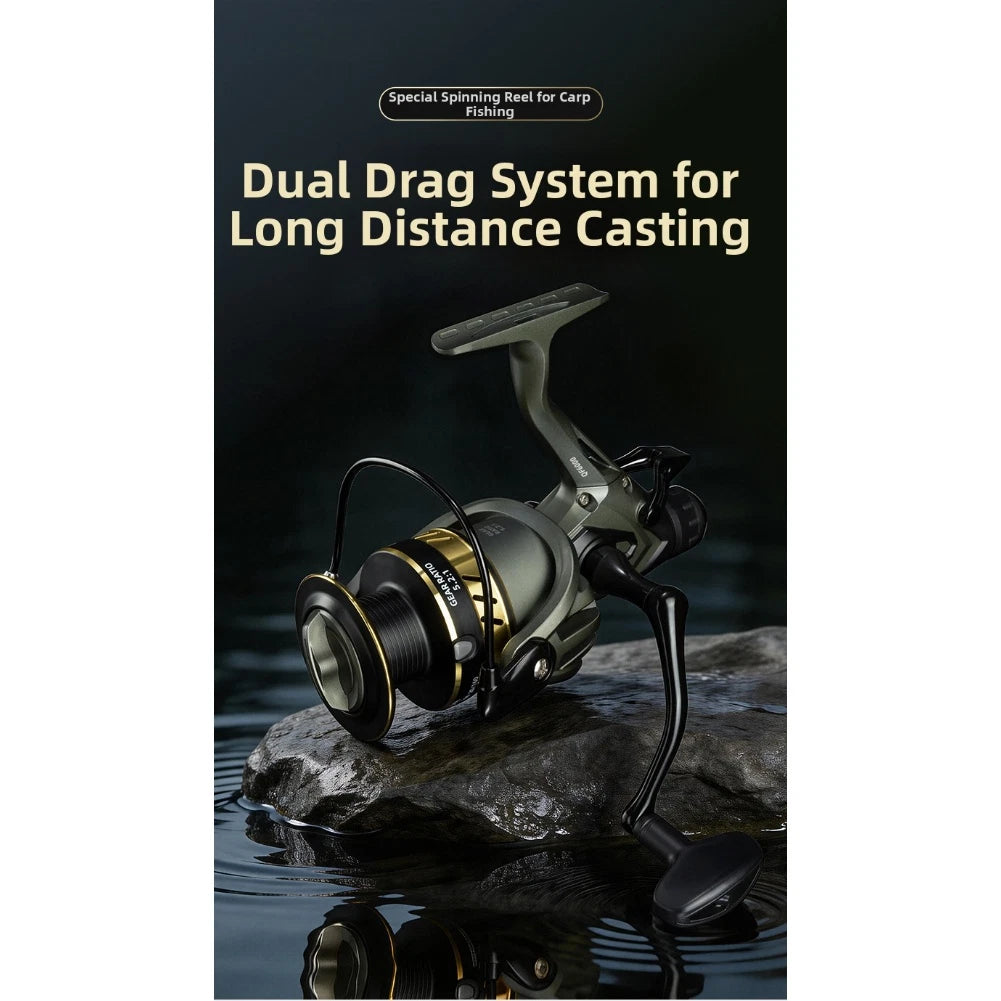 Lightweight Carp Fishing Reel 5.2:1 Gear Ratio