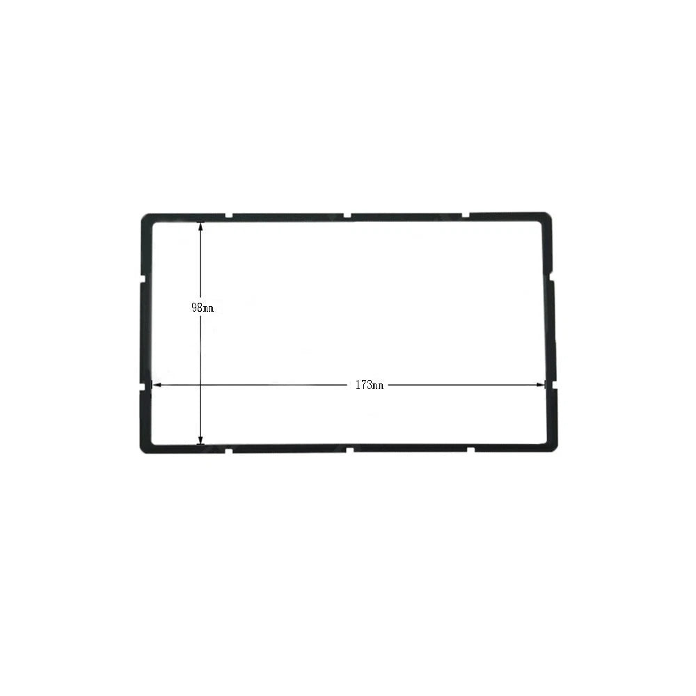 2 DIN Decorative Frame Trim for Car Radio Panel (Universal Fit)