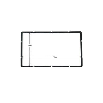 2 DIN Decorative Frame Trim for Car Radio Panel (Universal Fit)