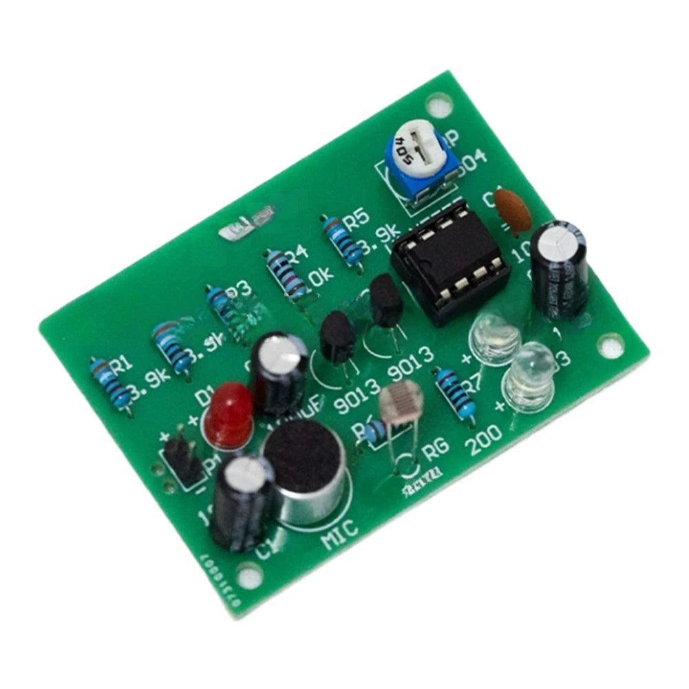 Acoustic Optic Detection Circuit Kit for NE555 and 9013 Transistors