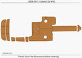 EVA Pads for Cobalt 232 WSS Cockpit Swim Platform (2009) - Foam Teak Deck