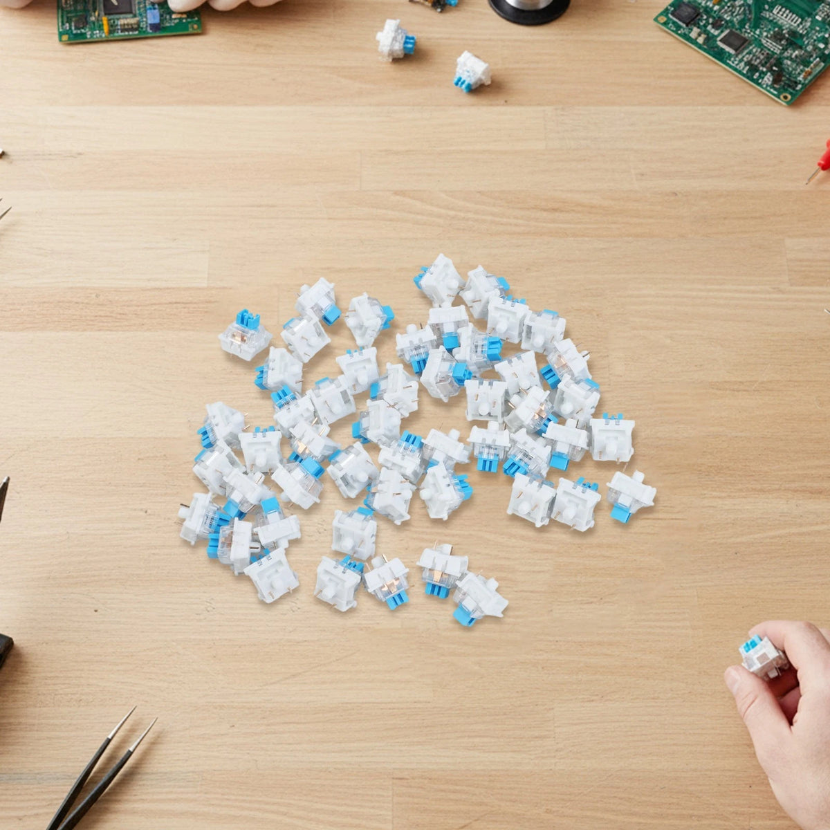 50X Mechanical Keyboard Switches 3 Pin Tactile Clicker for Custom Builds