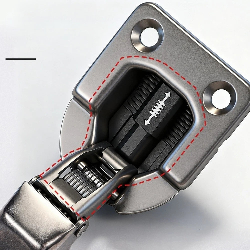 Smooth Operated Cabinet Hinge with Silent Close Function (13.25 x 4.2 x 2.35cm)