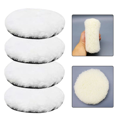 Set of 4 Polishing Buffing Sleeve Pads 5 Inch for Cleaning Surfaces