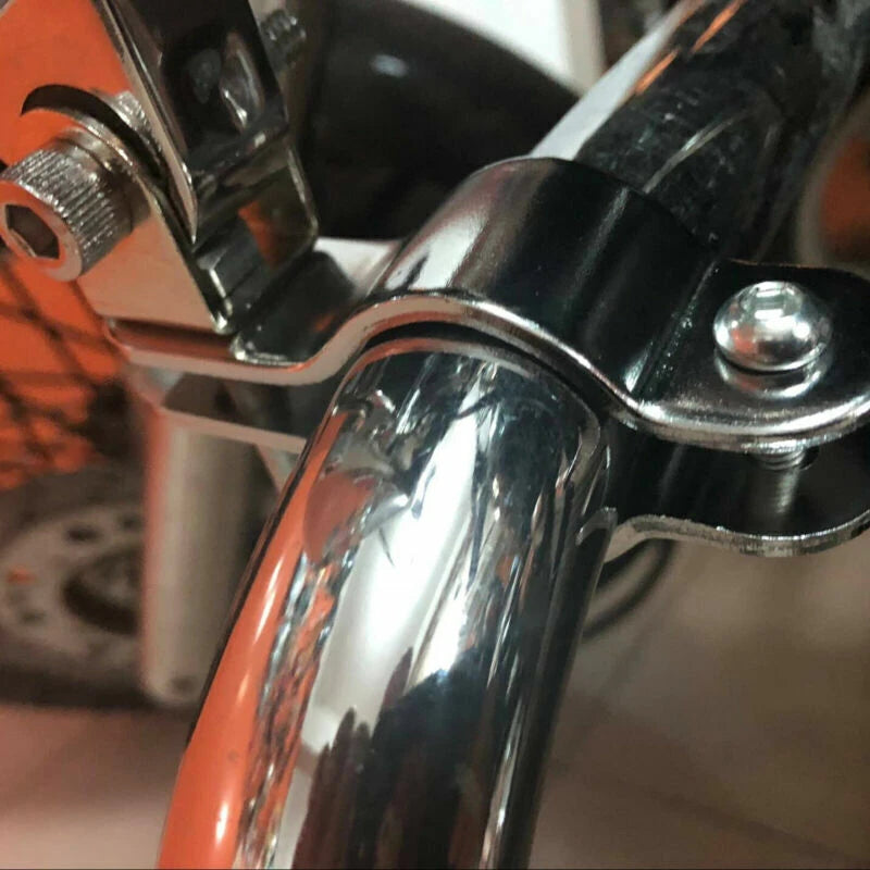 2X Foglight Bracket Mount for Motorcycle T9 (Adjustable 30-35MM, Chrome)