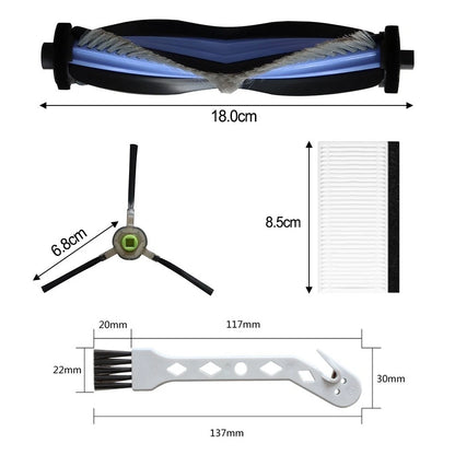 Set of 2 Cleaning Brushes for LEFANT M3 Robot Vacuum Cleaner