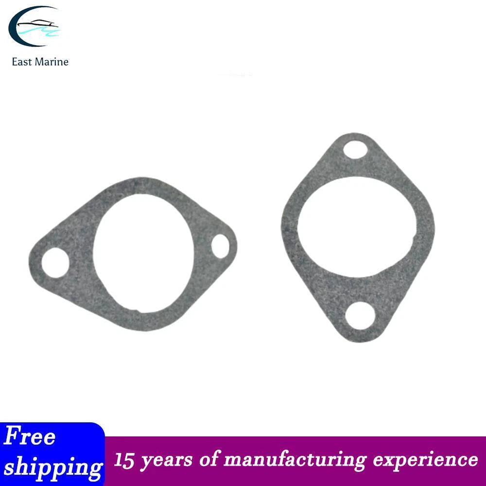 Set of 2 Carburettor Intake Gaskets for Mercury Mariner (PN 27-15172, 27-93214)