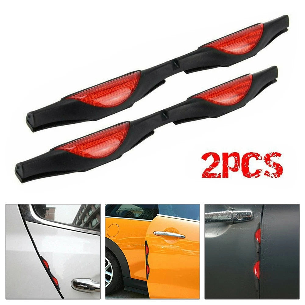 Car Door Guards with Reflective Strips for