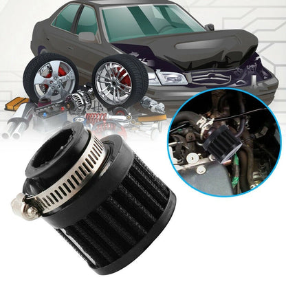 25mm Black Air Intake Filter for Turbo Motorcycle (Non-woven Fabric)