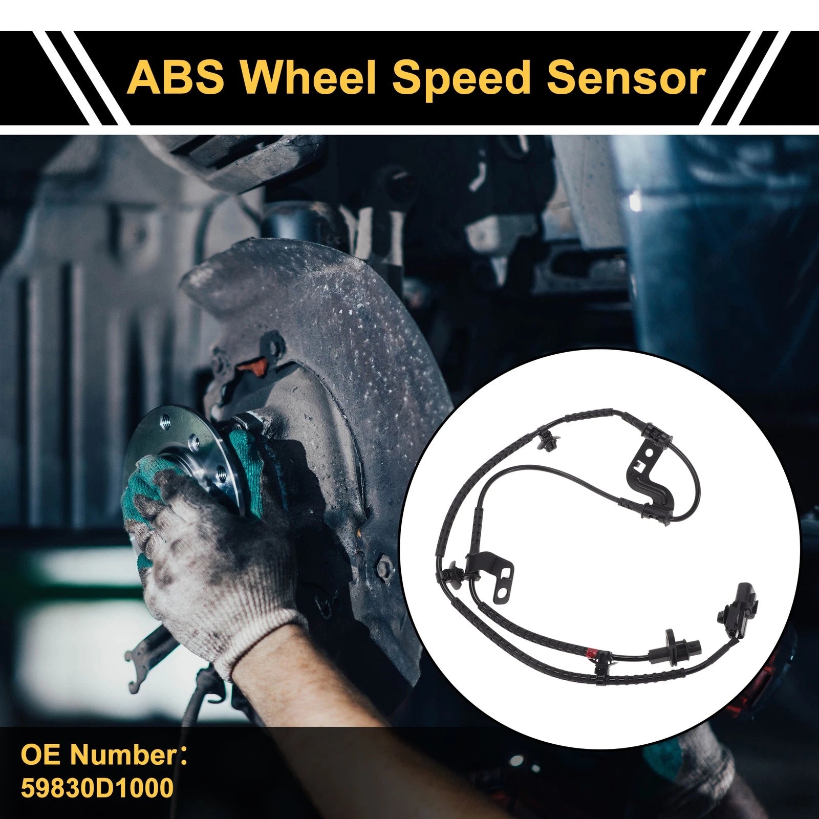 ABS Wheel Speed Sensor No. 59830D1000 for Kia K4 (2014–2017) Front Right