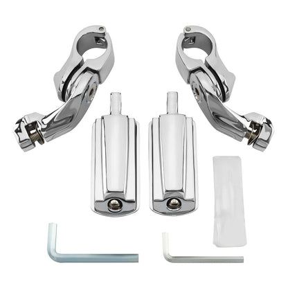 Chrome Adjustable Highway Short Mount Foot Pegs for Harley Sportster