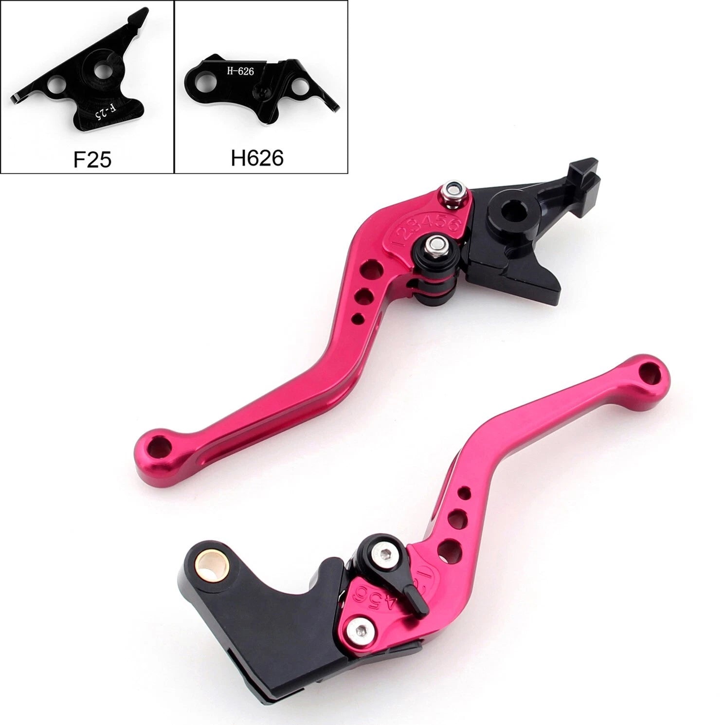 Short Brake Clutch Levers for Honda CBR500R (2013–2014) Red